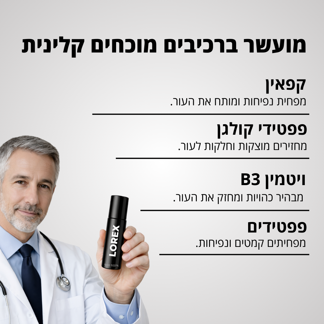 סרום לורקס לשיקום העיניים